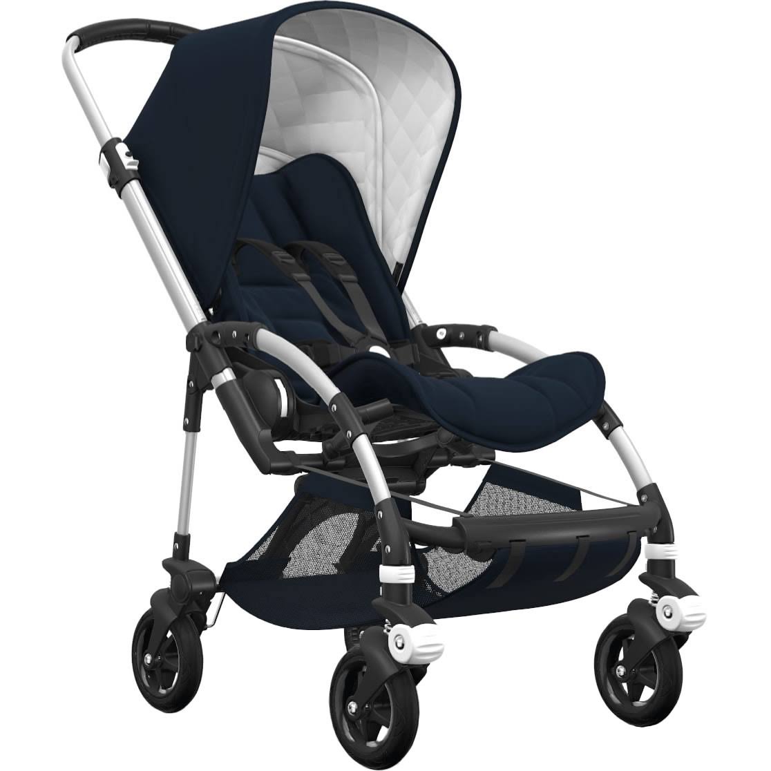 Bugaboo Bee5 Classic Complete Stroller - Aluminum/Dark Navy