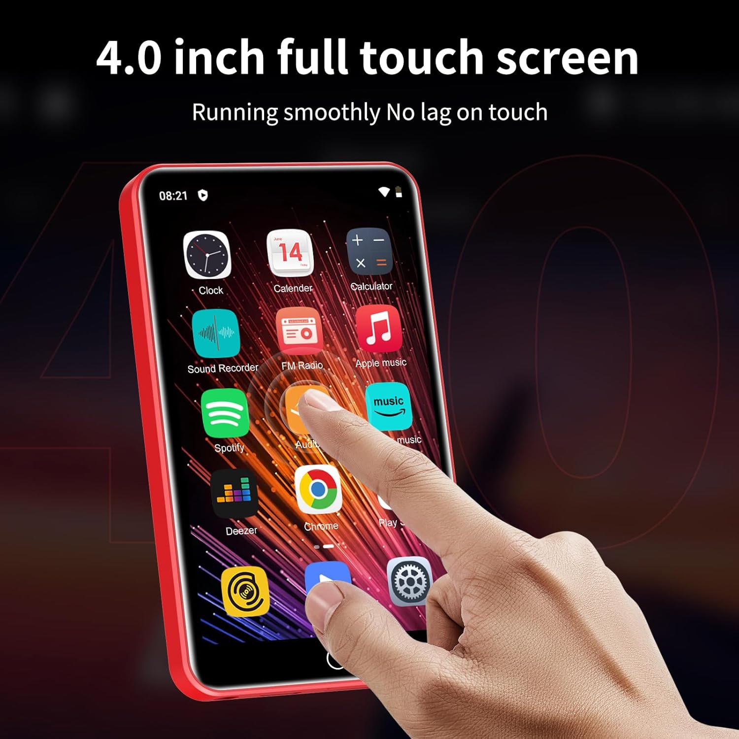 80GB MP3 Player with Bluetooth and WiFi, 4.0