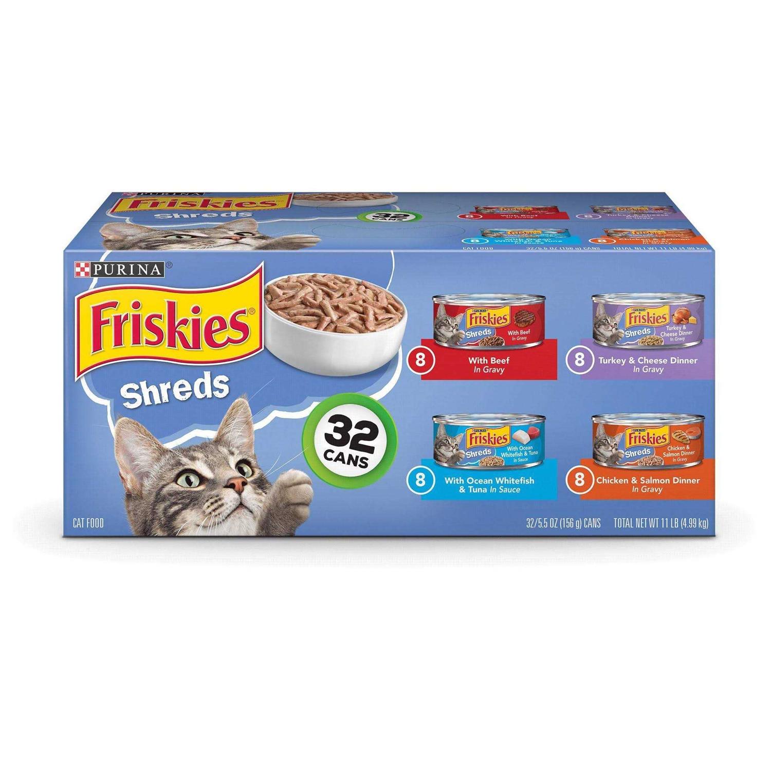 Purina Friskies Savory Shreds Wet Cat Food - Pet Supplies online store