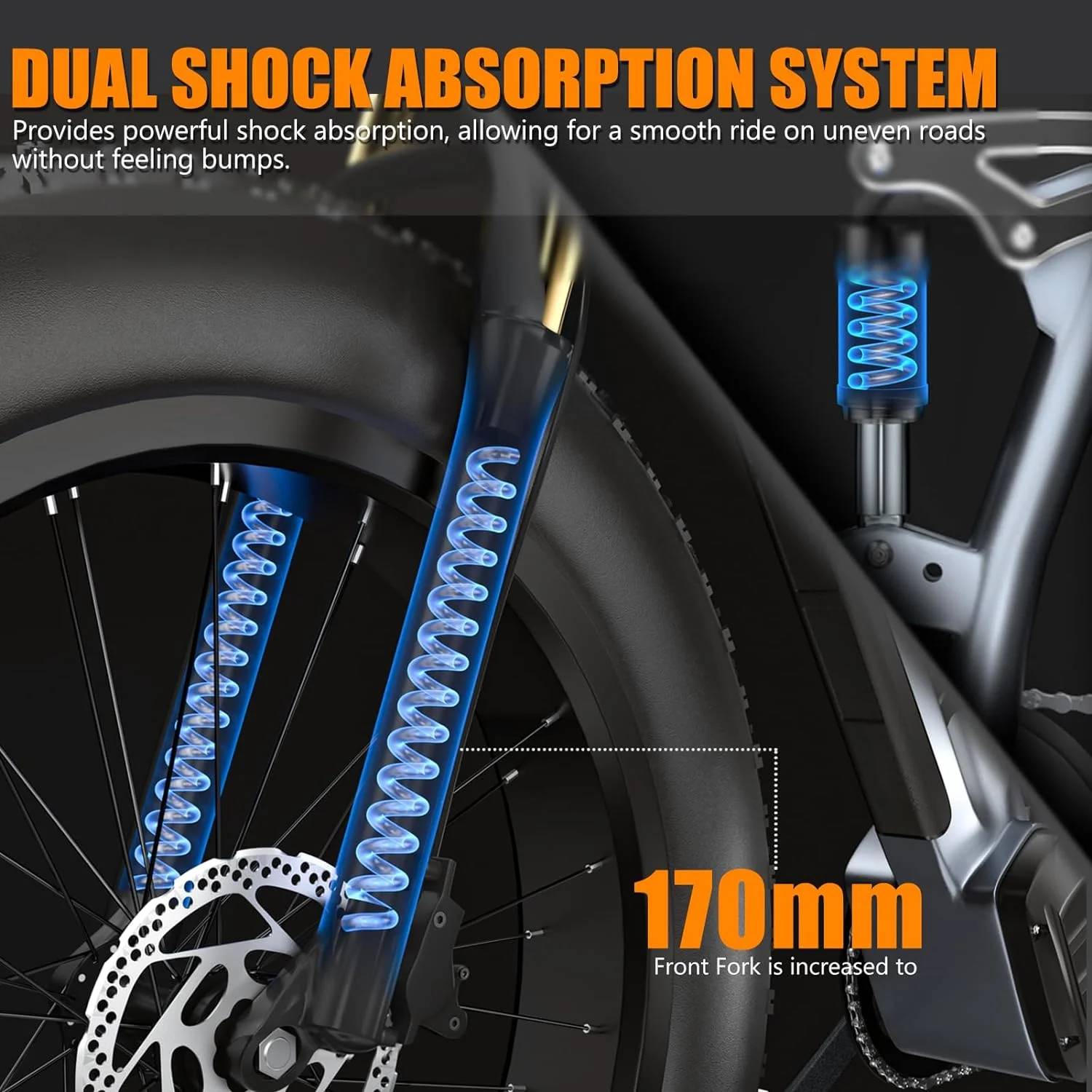 Electric Bike for Adults 1000W, 48V 17.5AH LG Cells Battery Adult Electric Bicycles, 26