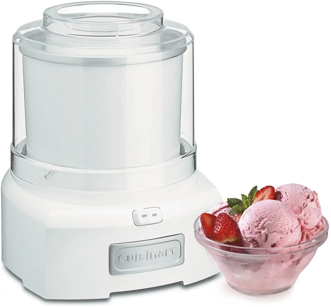 Cuisinart 1.5 Quart Frozen Yogurt ICE-21P1 Ice Cream Maker, Qt, White