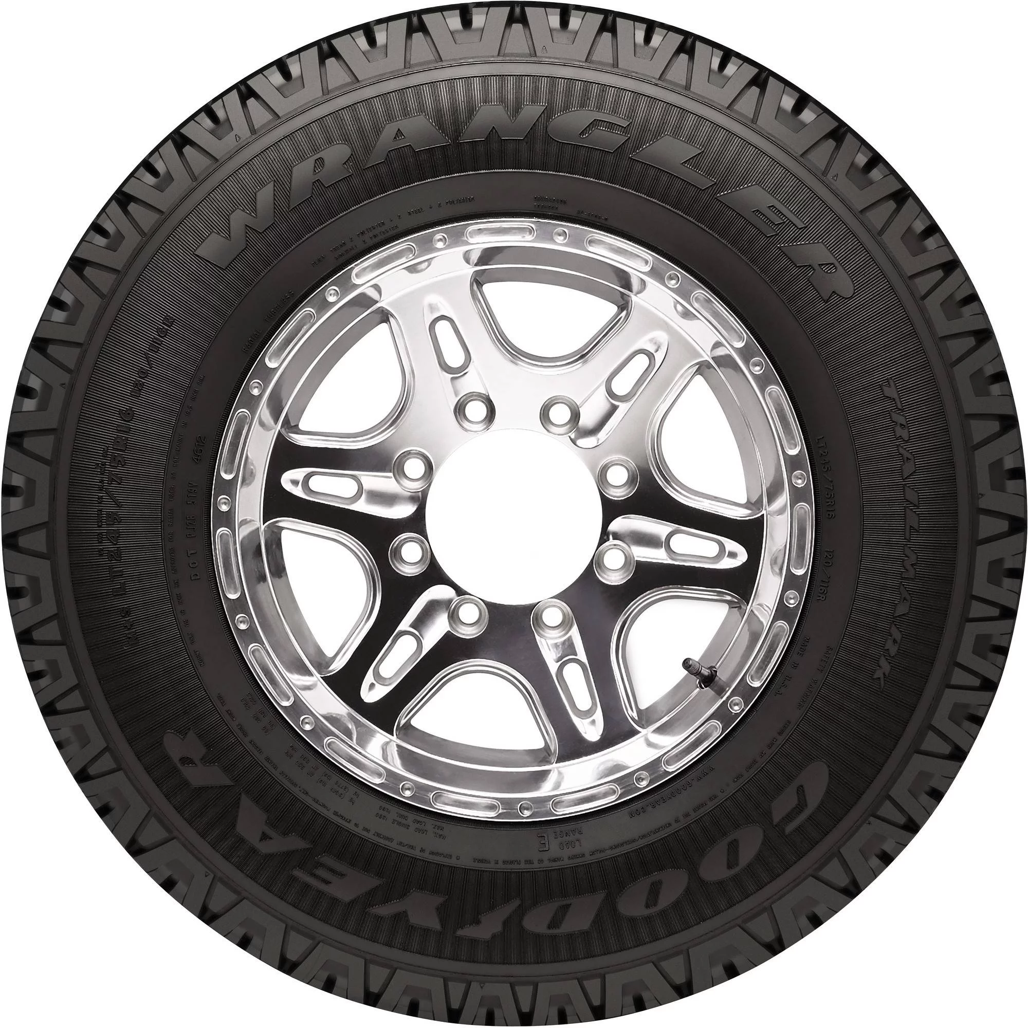 Goodyear Wrangler TrailMark P275/65R18 114T Tire Fits: 2019-23 Chevrolet Silverado 1500 LT Trail Boss, 2004-14 Ford F-150 FX4