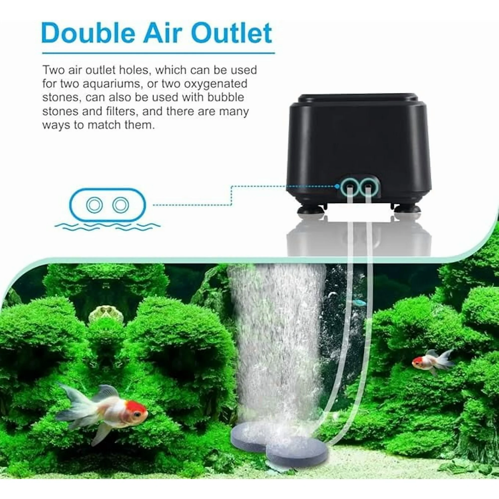 Hygger Adjustable Eco Air Pump HG-958