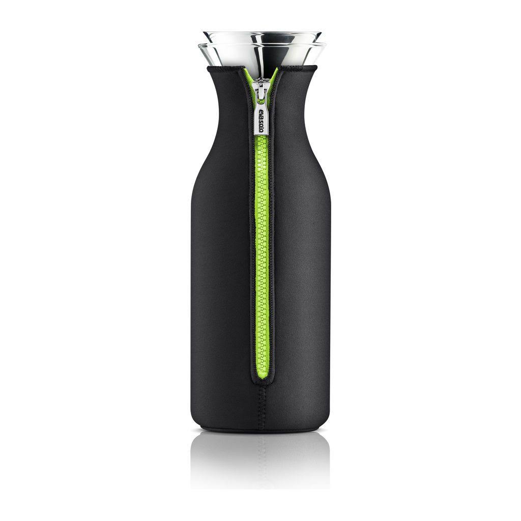 Eva Solo Fridge Carafe with Neoprene COVER, 1-Liter, Black/Lime