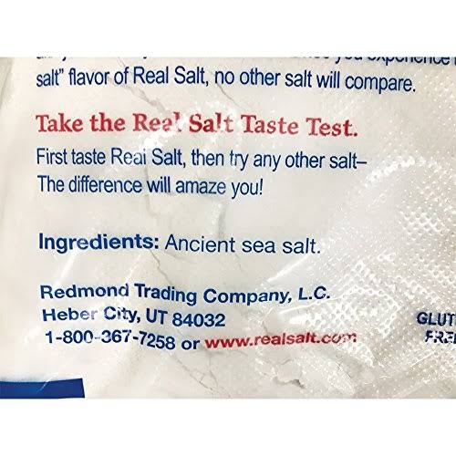Real Salt Sea Salt, All Natural, Kosher - 25 lb