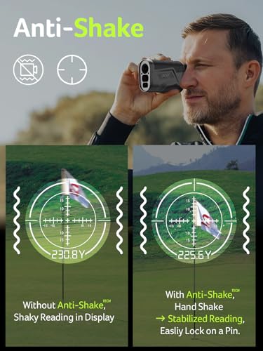 Acer Gadget Golf Rangefinder with Slope - 800/1200Yards Range Finder for Hunting, 6X Magnification with Flag Pole Locking Vibration, Rechargeable Battery with Magnet Stripe, Golf Accessories for Men