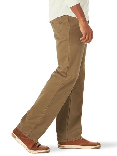 Lee Men's Fleece And Flannel Lined Relaxed-Fit Straight-Leg Jeans