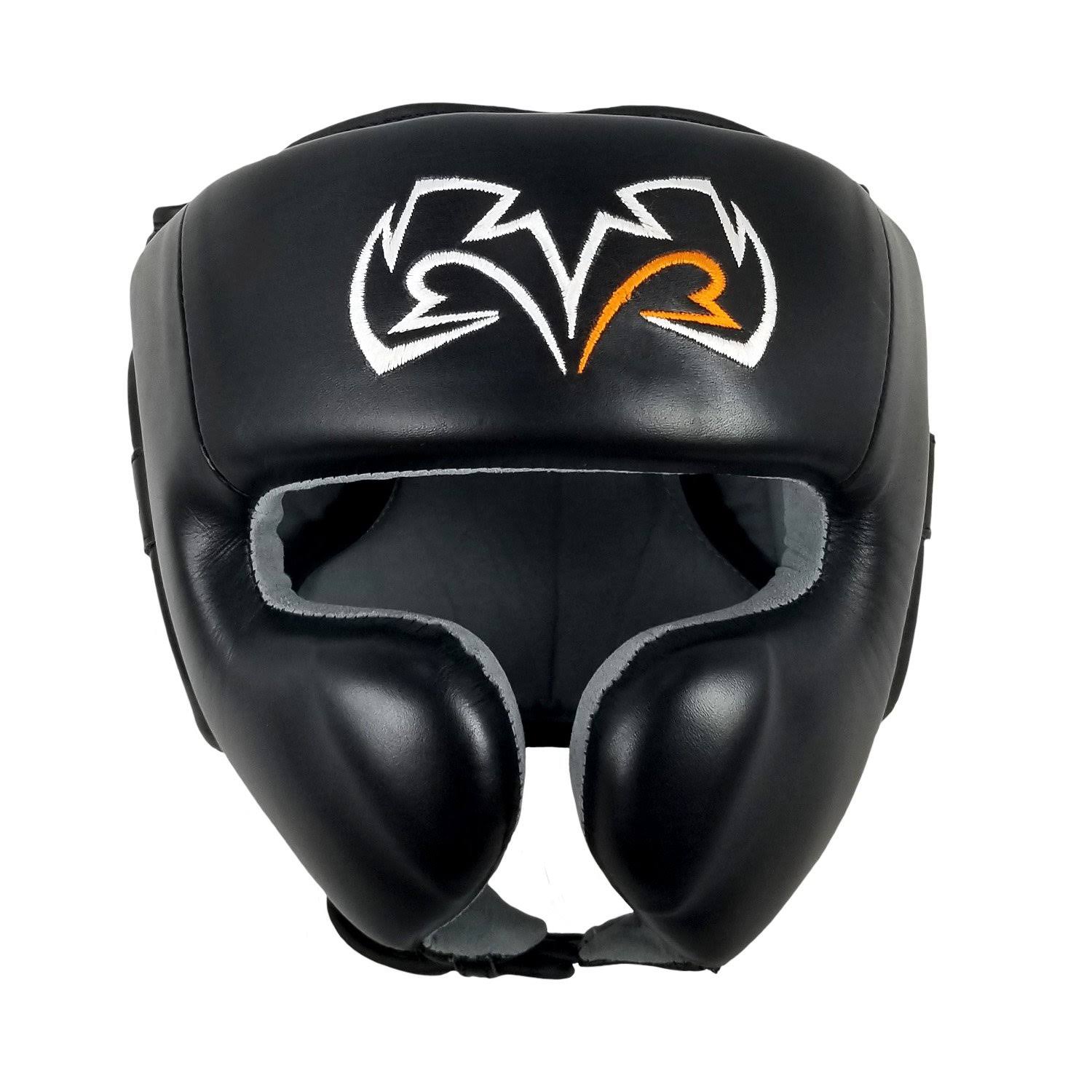 Rival Boxing RHG30 Mexican Style Cheek Protector Headgear - Medium - Black/Red
