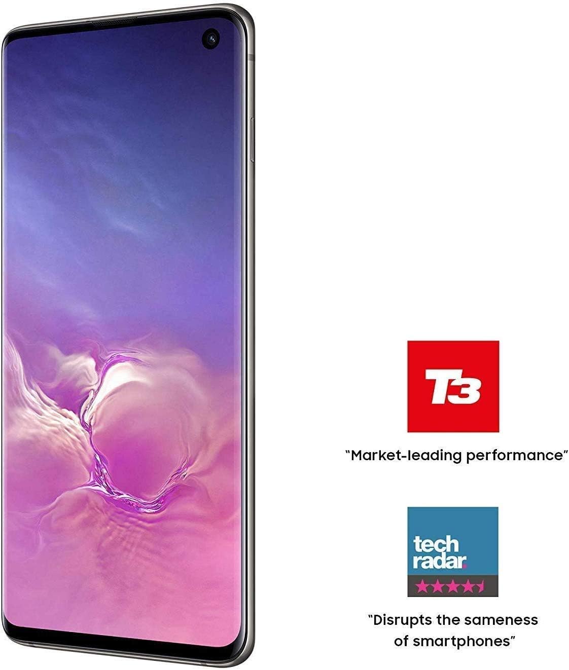 SAMSUNG Galaxy S10 128GB / 8GB RAM SM-G973F Hybrid/Single-SIM (GSM Only, No CDMA) Factory Unlocked 4G/LTE Smartphone - International Version (Black)