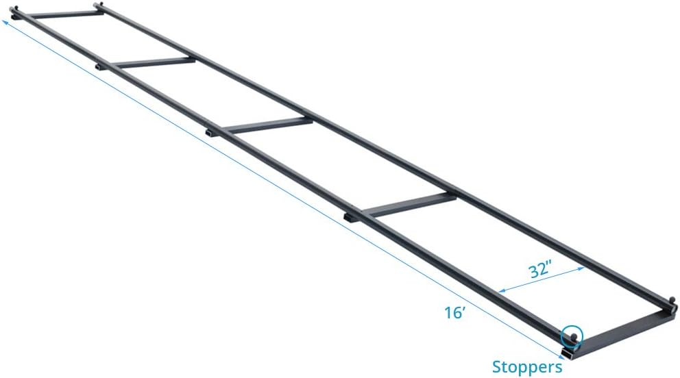 PROAIM Heavy Duty Portable 16ft Straight Professional Aluminium Tripod Dolly Rail Track System for DSLR Video Camcorders + Carry Bag (TRK-16-32)
