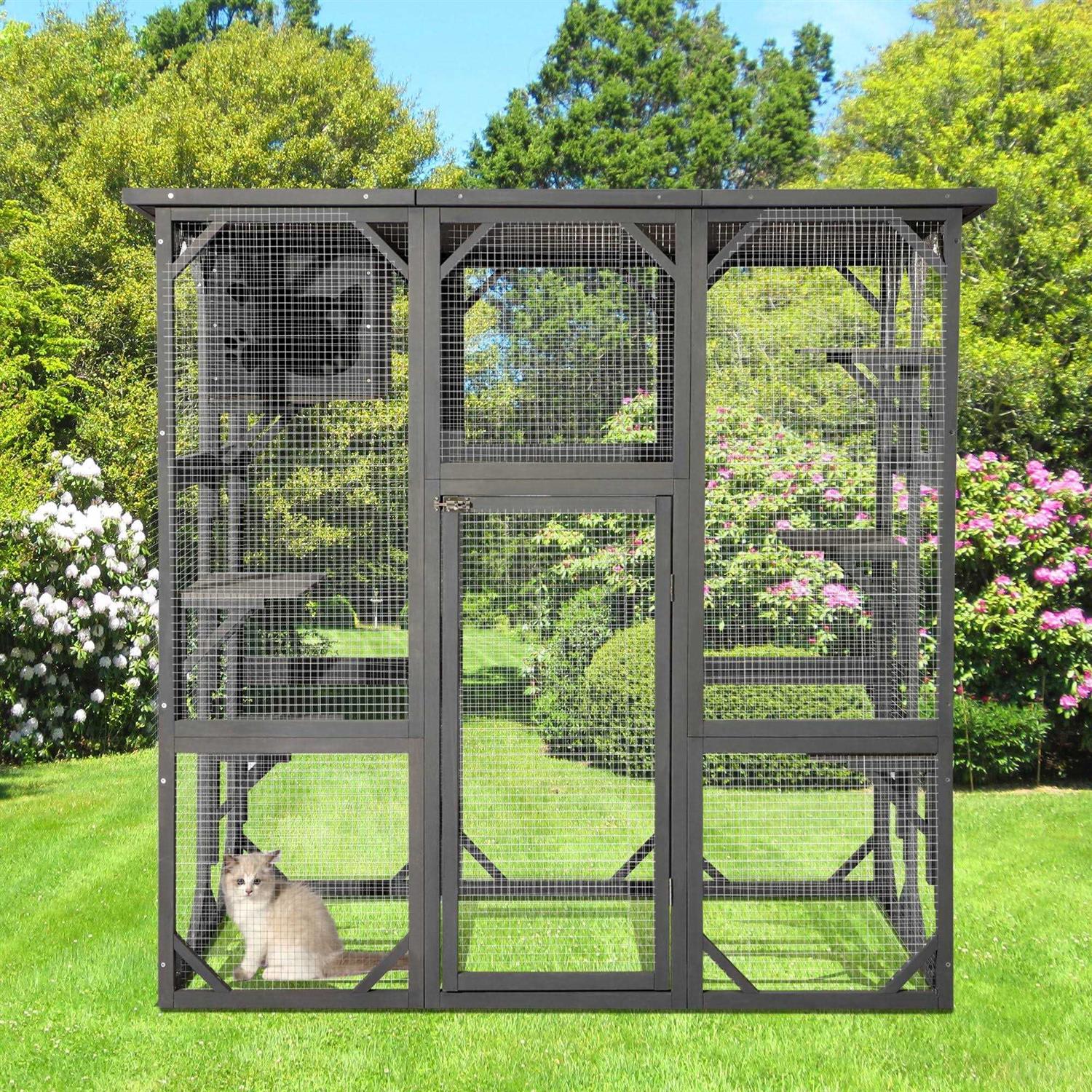 JOVNO Catio Outdoor Cat Playpen 1PS9802MGR-05 - Pet Supplies online store