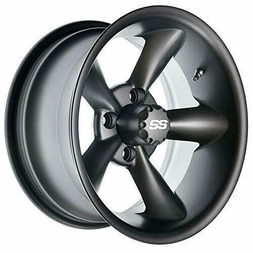 14 inch GTW Godfather (Matte Gray) Golf Cart Wheel 4-4 Bolt (4x101.6mm) | 3:4
