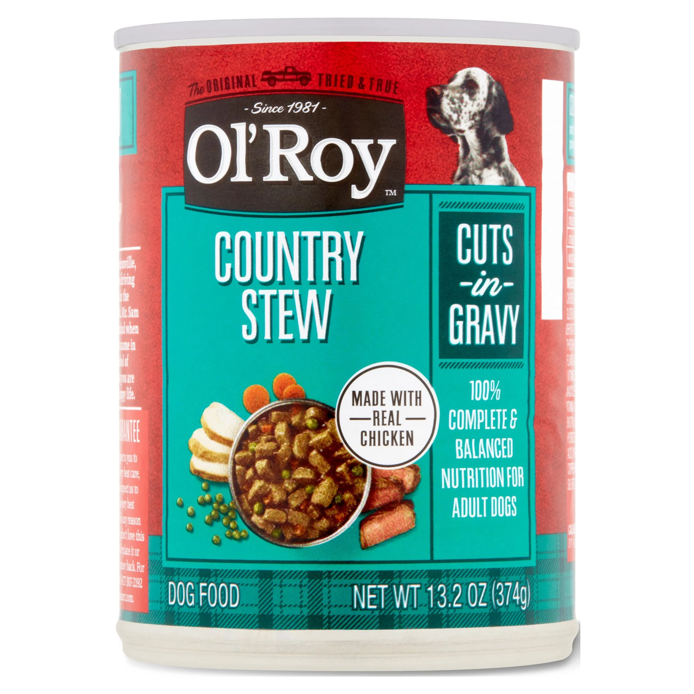 (4 pack) Ol' Roy Country Stew Cuts in Gravy Wet Dog Food, 13.2 oz Can - Curated Treasures Market