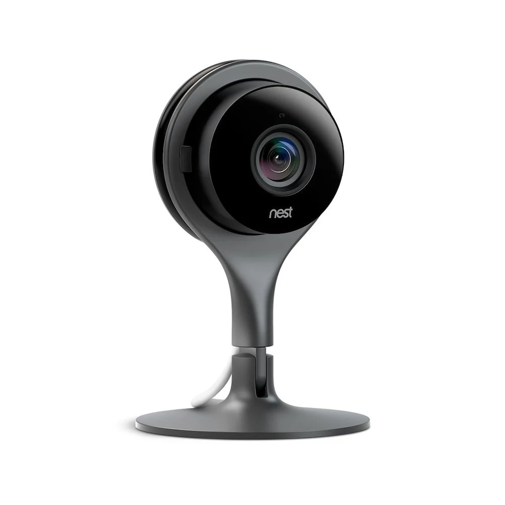 Google Nest Cam Wired Indoor Home Security, 24/7 Live & Night Vision, Black