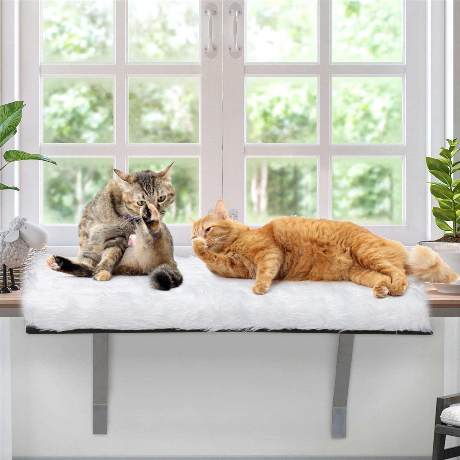 Coziwow Cat Window Perch & Windowsill Bed with Soft Cushion - Pet Supplies online store