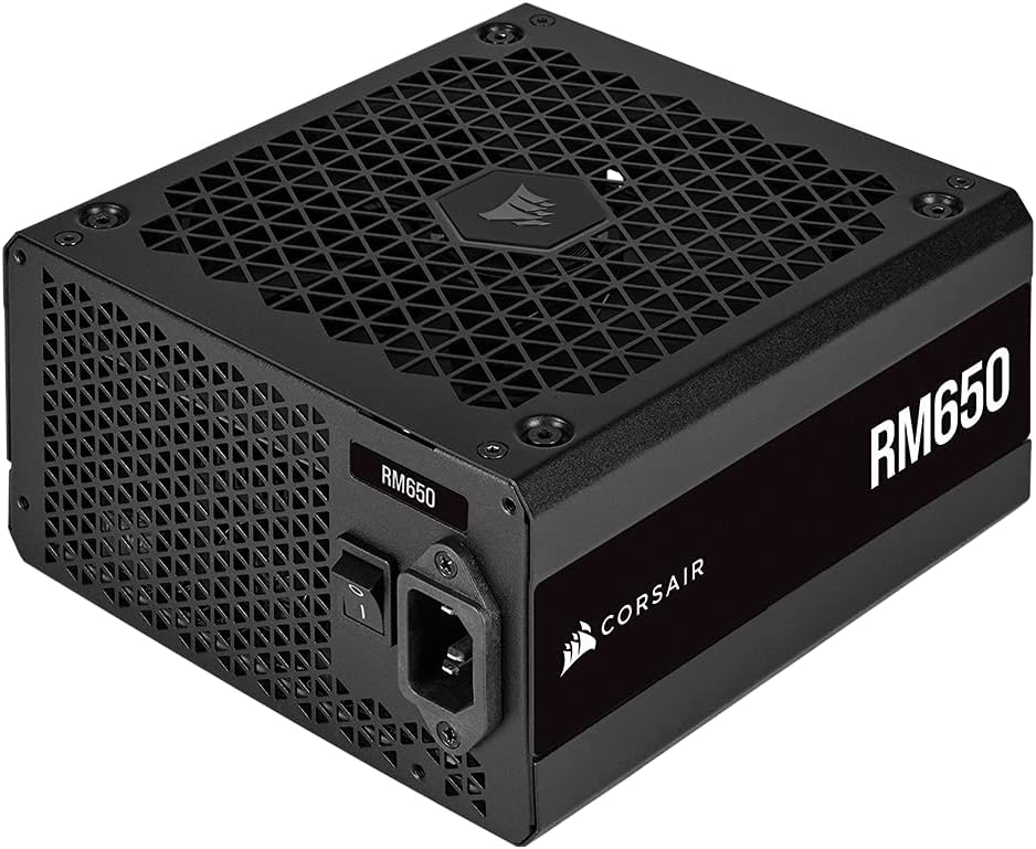CORSAIR RM Series (2021), RM650, 650 Watt, 80 Plus Gold Certified, Fully Modular Power Supply