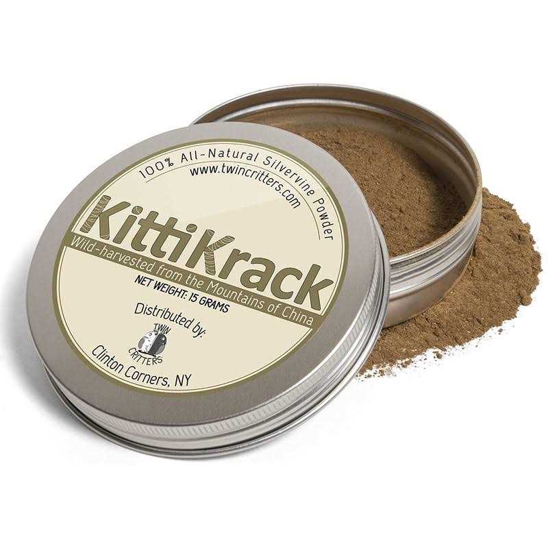 TWINCRITTERS KittiKrack Organic Silvervine Catnip Powder Substitute for Cats ; Kittens - Pet Supplies online store