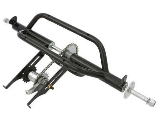 Black Trike Conversion Kit for 20 inch Bicycle. Comes with Two 20 inch Hollow-Hub Steel Wheel 72 Spoke. Tricycle, Trike, three-wheel bike conversion kit