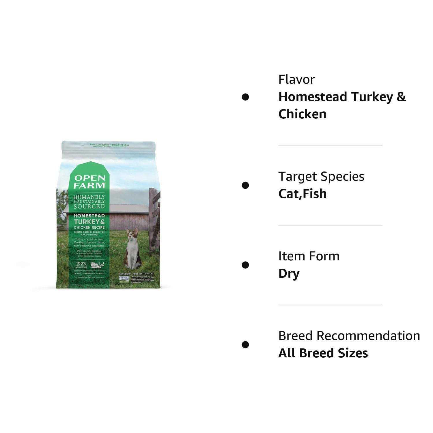 Open Farm Grain Free Homestead Turkey & Chicken Dry Cat Food - Pet Supplies online store
