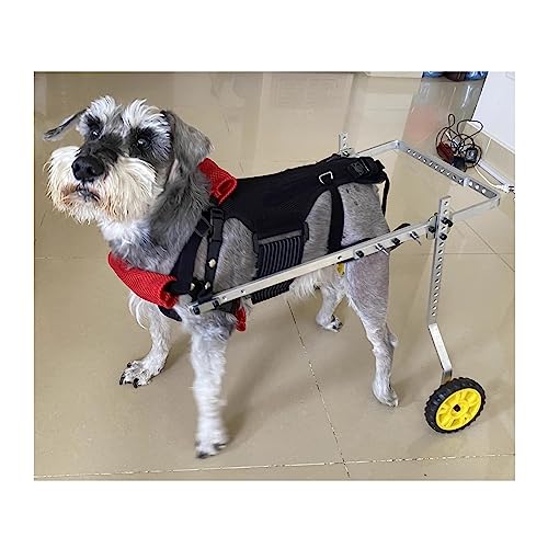 Pet Wheelchair for Dogs, Comfortable Doggie Wheelchairs Small Dog Cat Walk Cart, with Wheels, Back Brace for Handicapped Back Legs (Size : Size1)