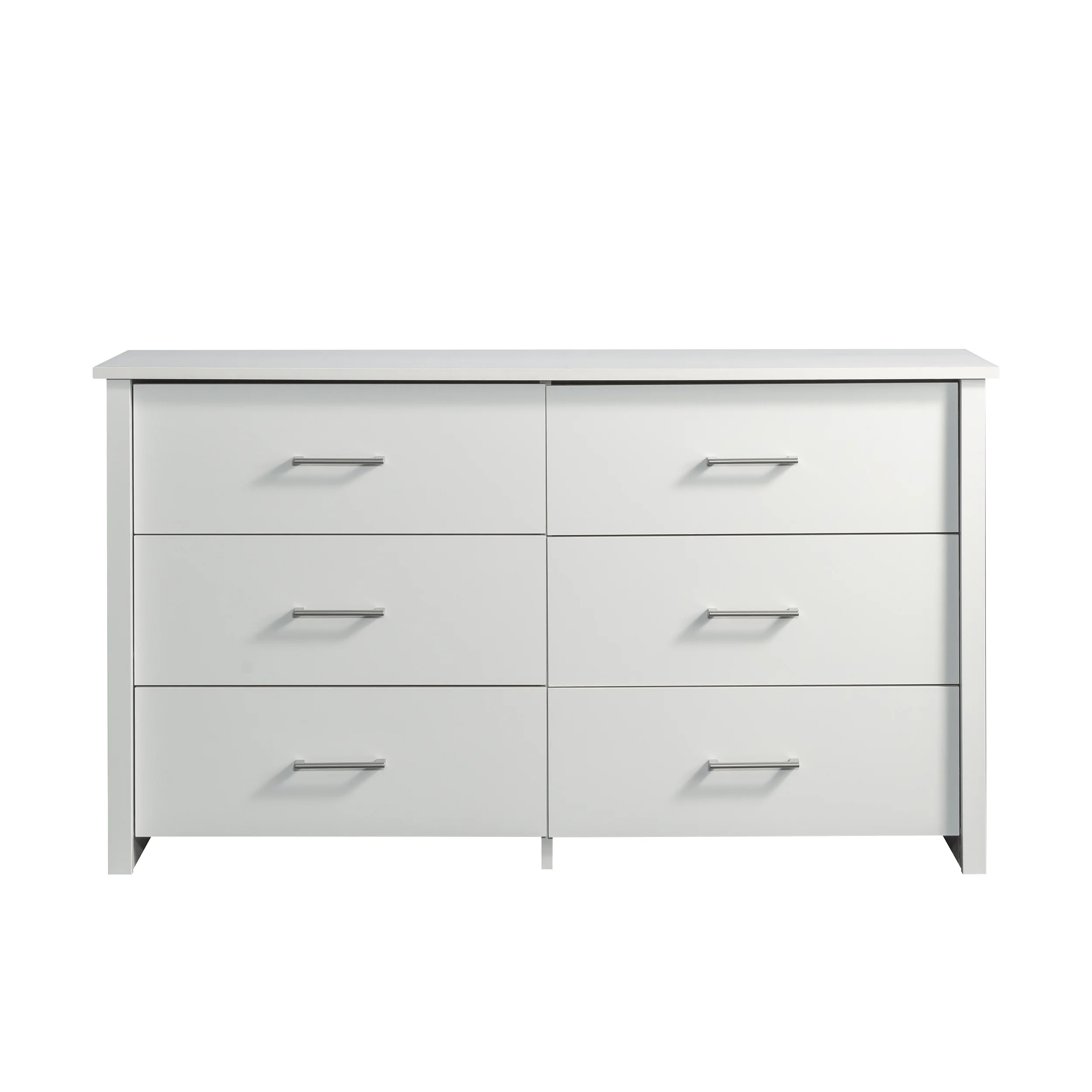 Mainstays Hillside 6-Drawer Dresser, Soft White Finish