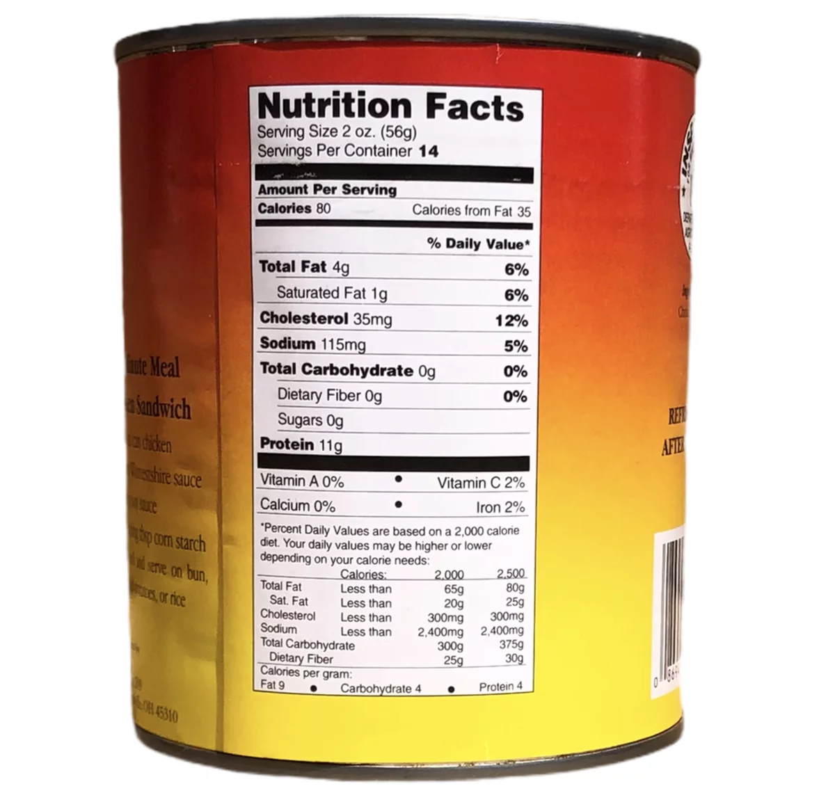 Yoders Fully Cooked Canned Chicken Chunks Emergency Survival Preparedness Food for Camping Hiking and Backpacking with 14 Servings/28oz/Can- 1 Can