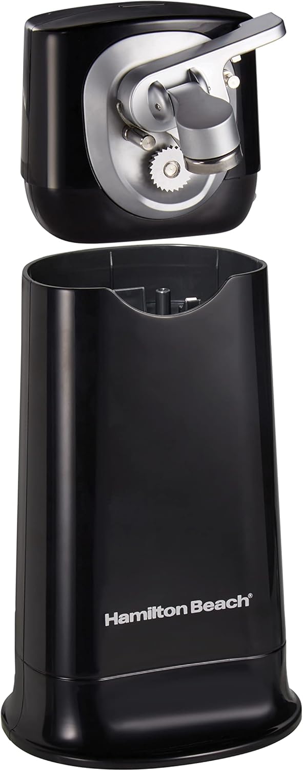 Hamilton Beach 2-in-1 Electric Automatic Can Opener for Kitchen with Hands-Free & Walk 'n Cut Electric Can Opener for Kitchen, Use On Any Size, Automatic and Hand-Free