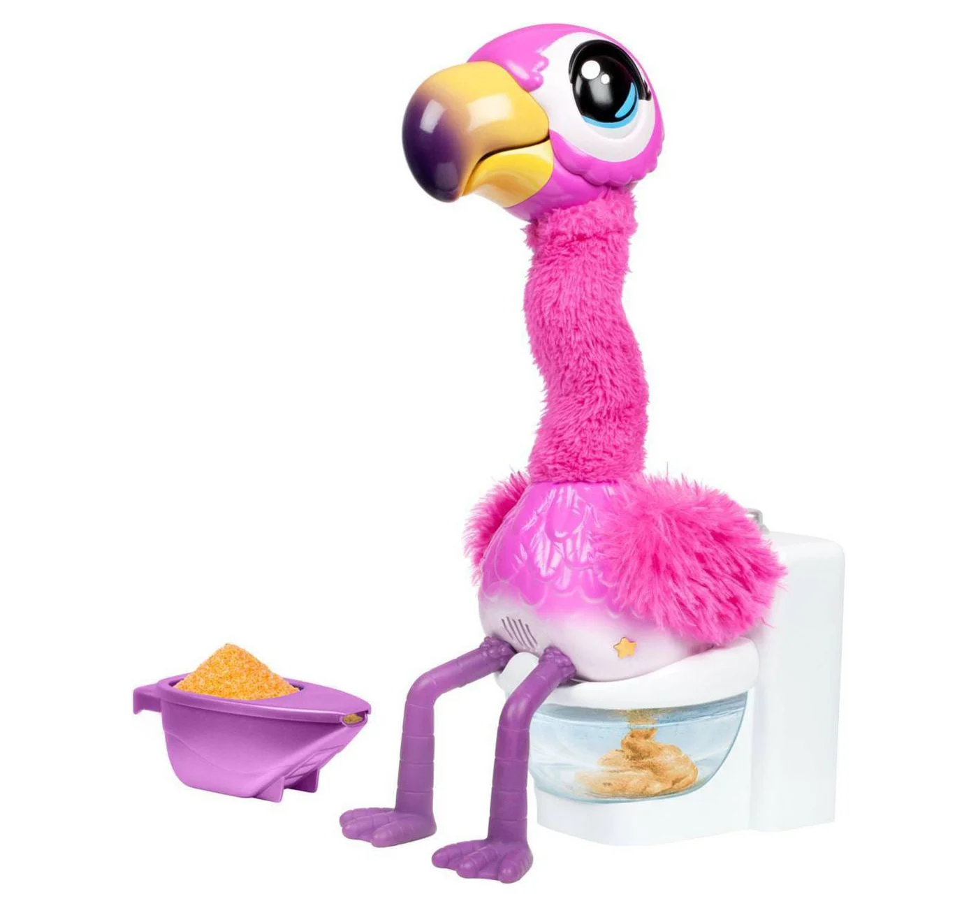 Little Live Pets Gotta Go Flamingo | Interactive Plush Toy That Eats, Sings, Wiggles, Poops and Talks (Batteries Included) | Reusable Food. Ages 4+ - Coco's Treasures