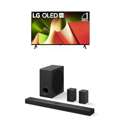 LG 55-Inch Class OLED B4 Series Smart TV 4K Processor Flat Screen with Magic Remote AI-Powered with Alexa Built-in (OLED55B4PUA, 2024)