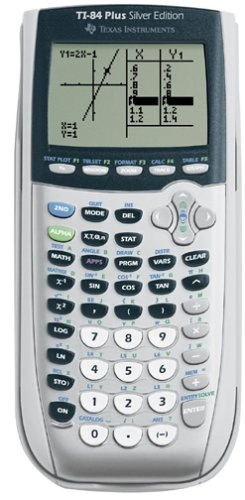 Texas Instruments Ti-84 Plus Silver Edition Graphing Calculator Silver