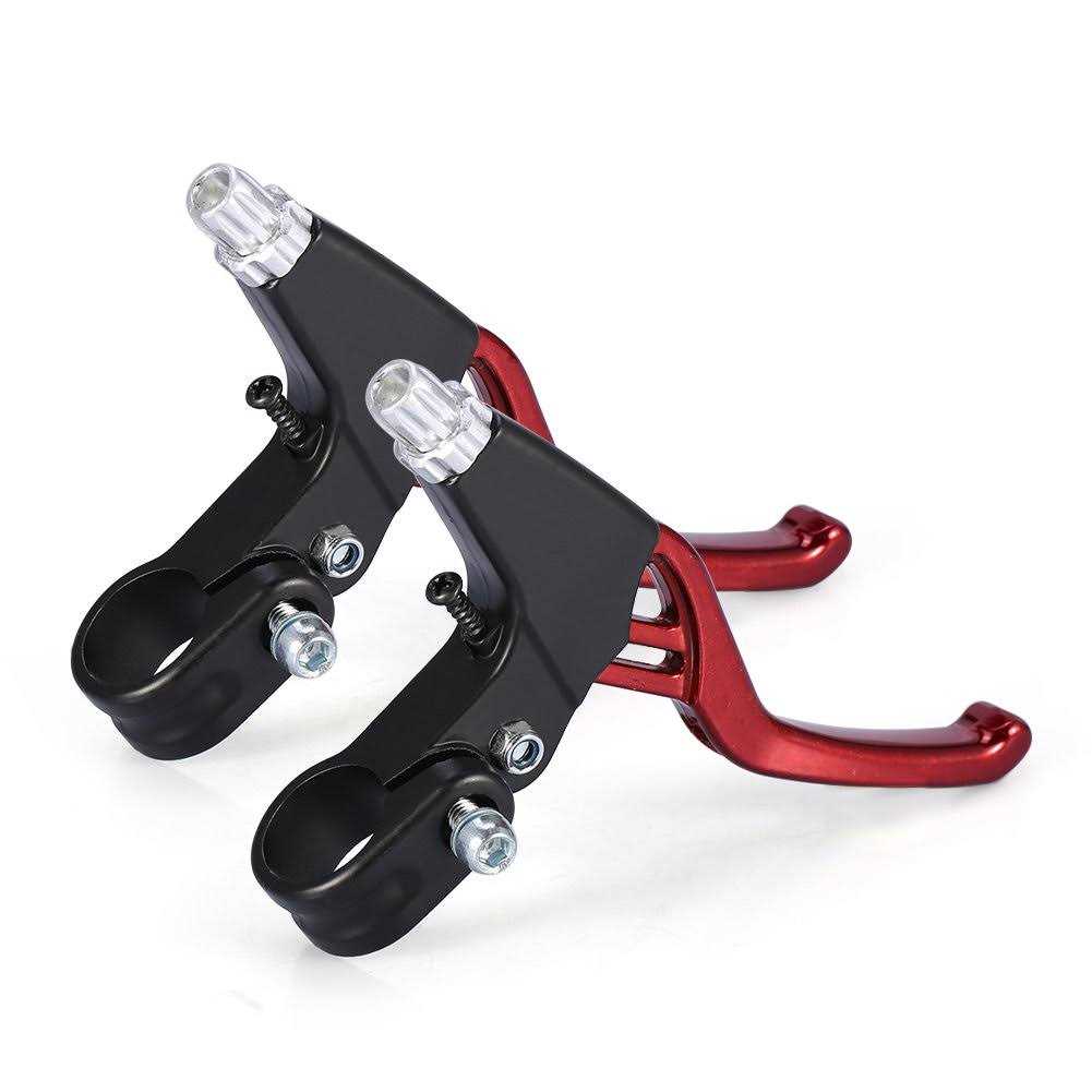 DISIWENE 1 Pair Bicycle Brake Lever V-Brake Handlebar Aluminium Alloy Bike Brake Handle Universal 2.2cm for Most Bicycle - Sports Supplies Online Store