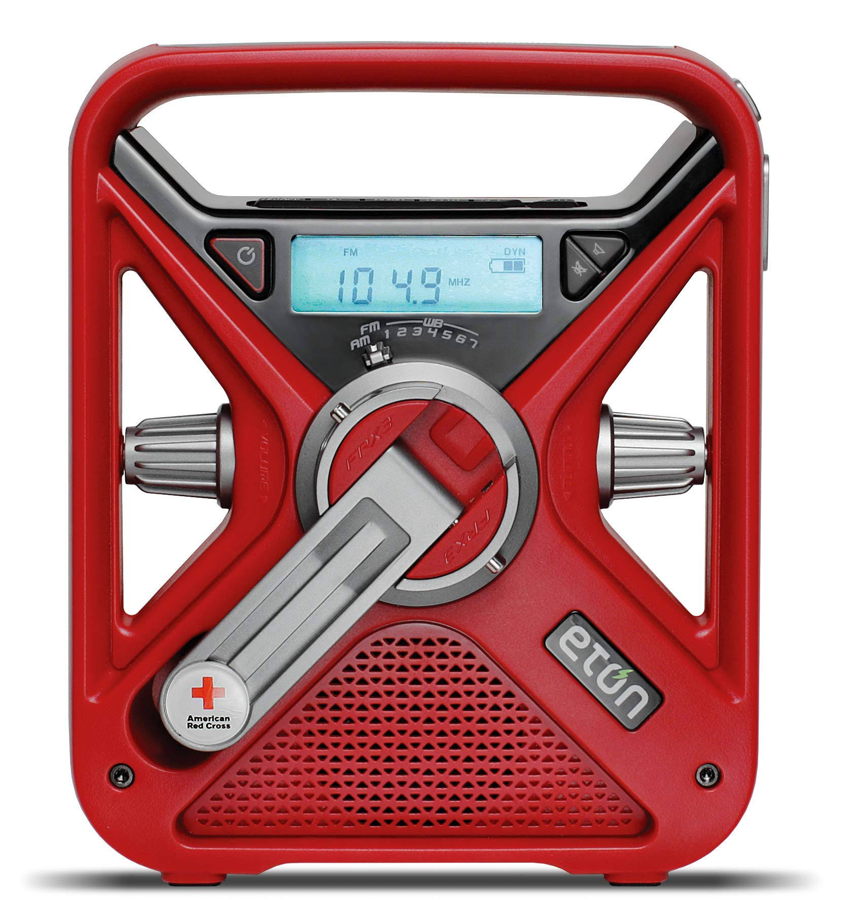 American Red Cross Frx3 Hand Crank NOAA AM/FM Weather Alert Radio with Smartphone Charger