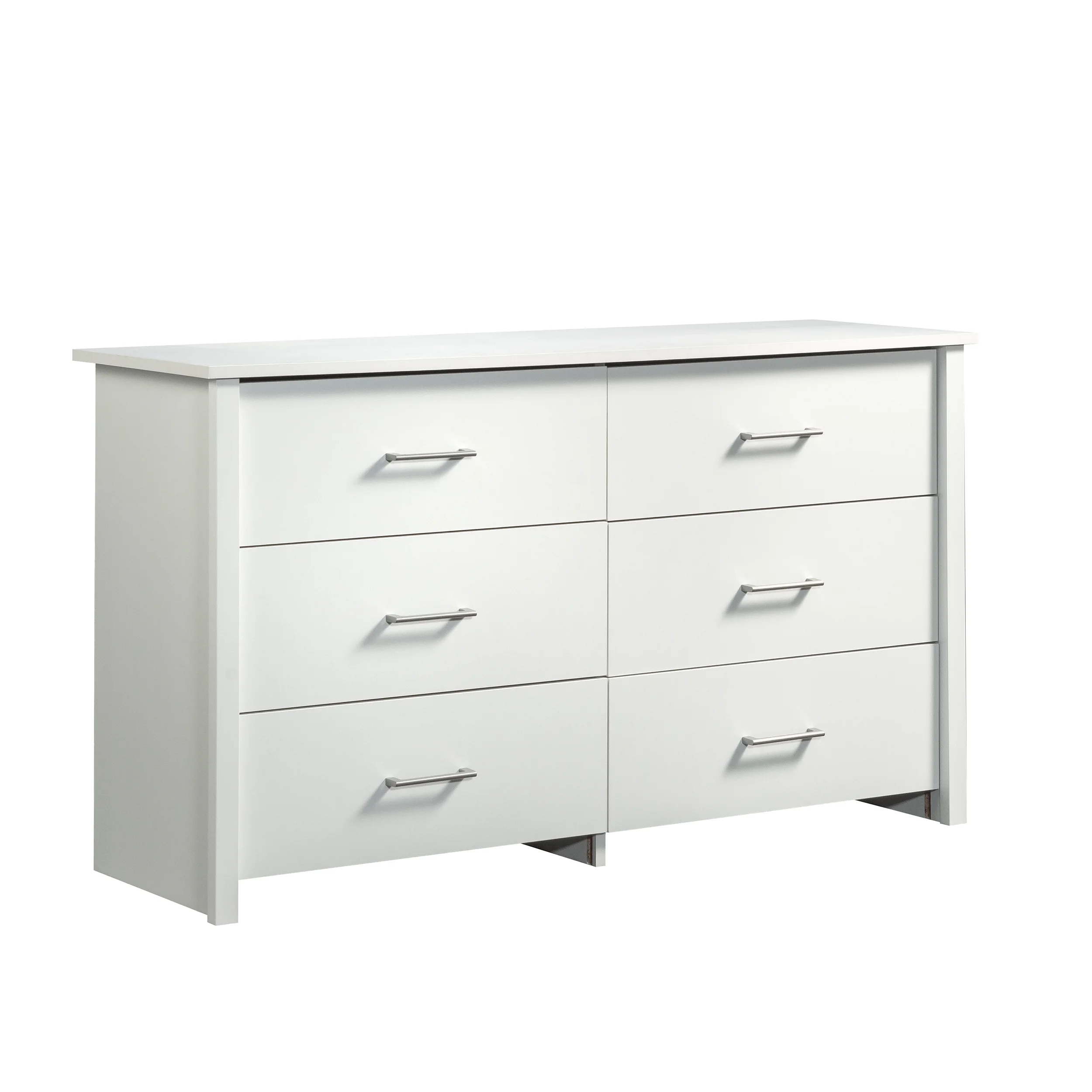 Mainstays Hillside 6-Drawer Dresser, Soft White Finish