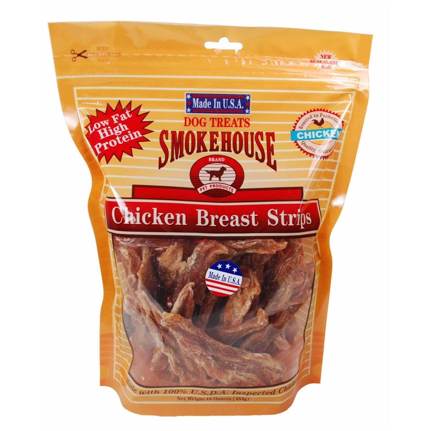 Smokehouse Chicken Breast Strips Dog Treats - Pet Supplies online store