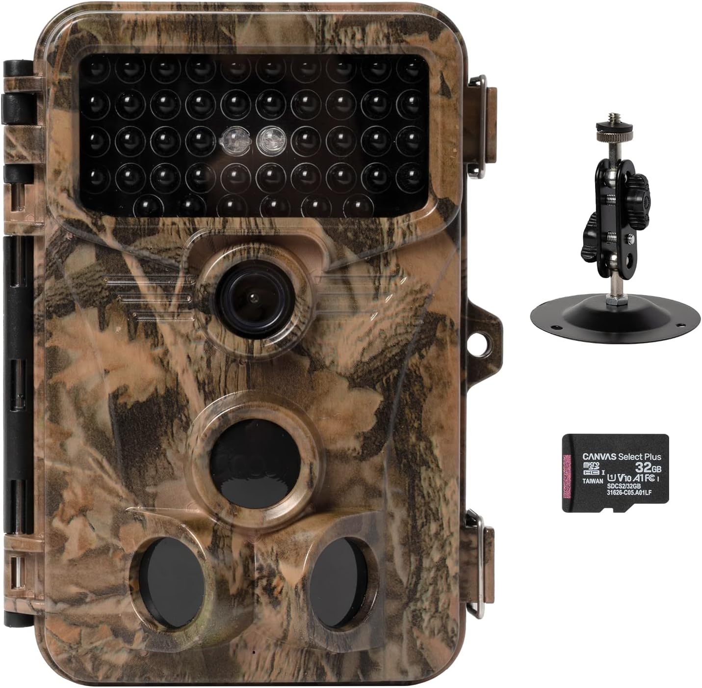 Trail Camera - 1080P 20MP Hunting Game Camera with 120° Wide-Angle Motion Sensor No Glow IR Night Vision Motion Activated, 0.2S Trigger Speed 2.4” LCD IP66 Waterproof Surveillance & Security Camera Pack of 2