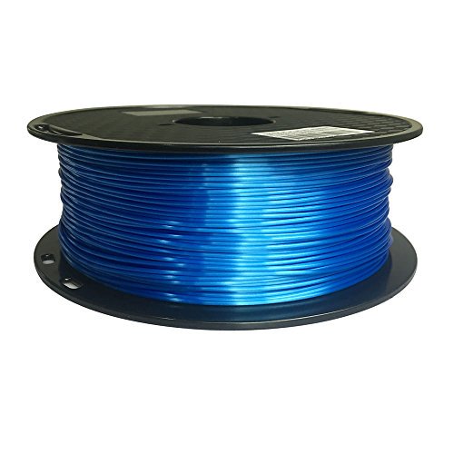 Silk PLA Filament Sapphire Blue 1.75 mm 1KG 3D Printer Filament 2.2 LBS Spool FDM 3D Printing Materials Silky Shiny Metal Metallic Blue