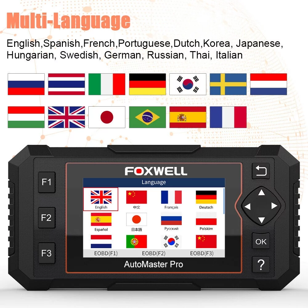Foxwell NT644 Elite OBD2 Car Diagnostic Scanner Full System Code Reader ABS Bleeding DPF SAS TPMS Maintenance Service Scan Tool