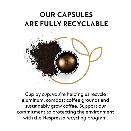 Nespresso Capsules Vertuo, Double Espresso Scuro, Dark Roast Espresso Coffee, 30-Count Coffee Pods, Brews 2.7oz