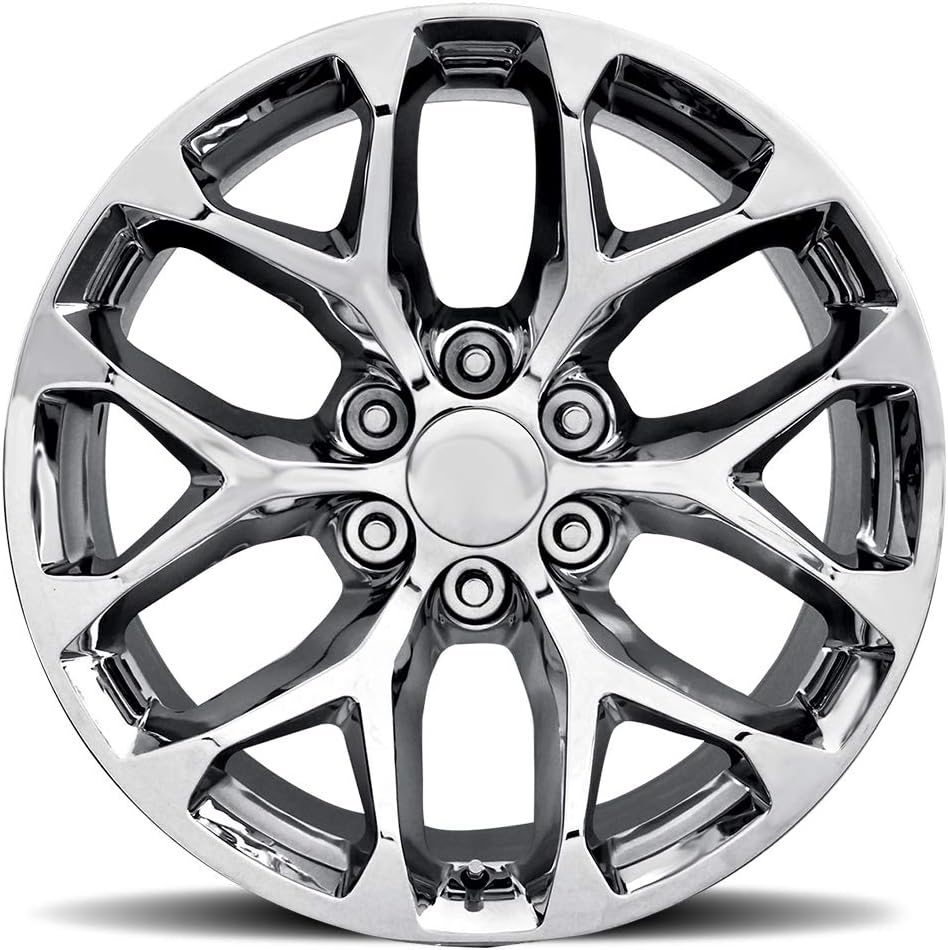 Topline Replicas - V1182 Compatible with GMC Sierra Snowflake Gloss Black Wheel 24x10