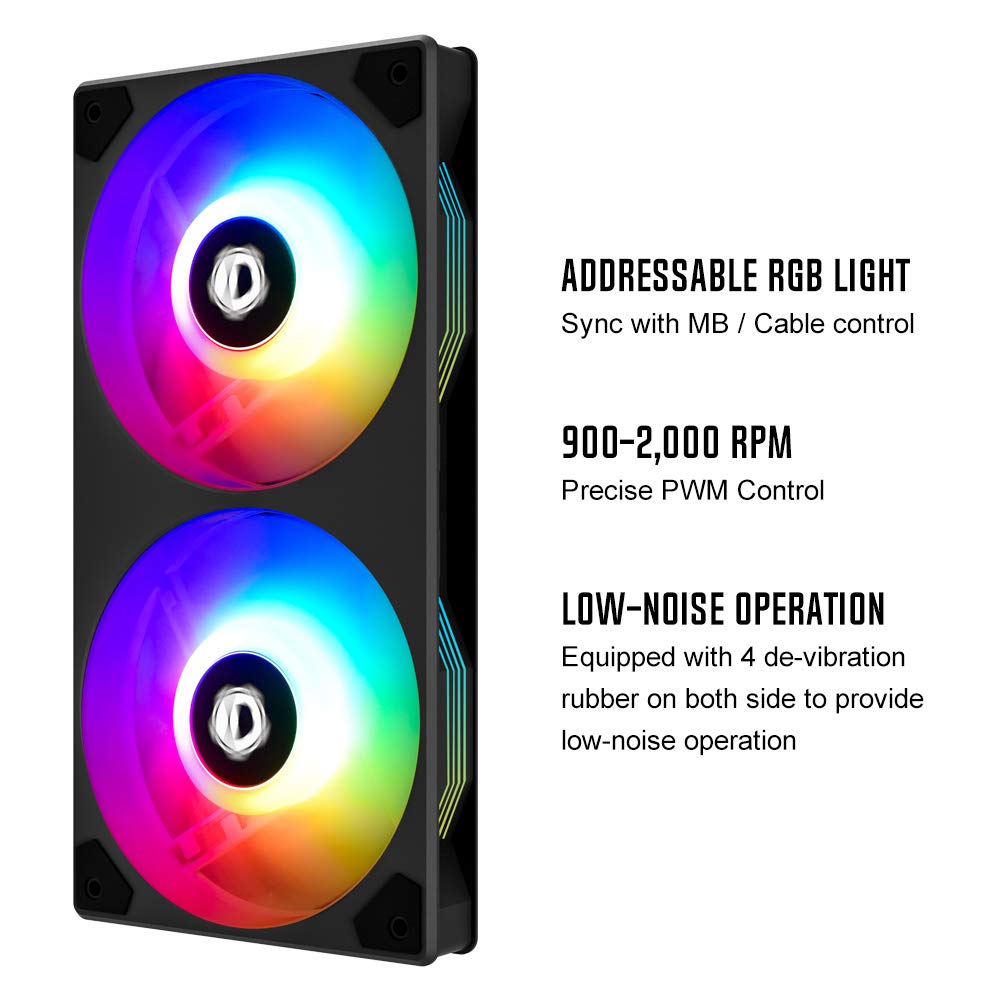 ID-COOLING ICEFLOW 240 VGA Graphic Card Cooler 240mm Water Cooler GPU VGA Cooler Compatible with RTX 20XX Series/GTX 10XX Series /900 Series/AMD RX 200/300 Series/GTX 1600 Series