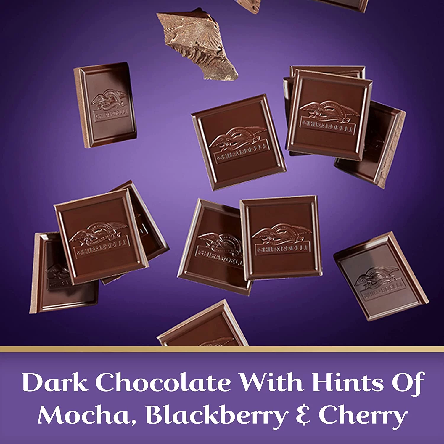 Ghiradelli Intense Dark Chocolate Squares, 72% Cacao Delight, (Pack Of 3)