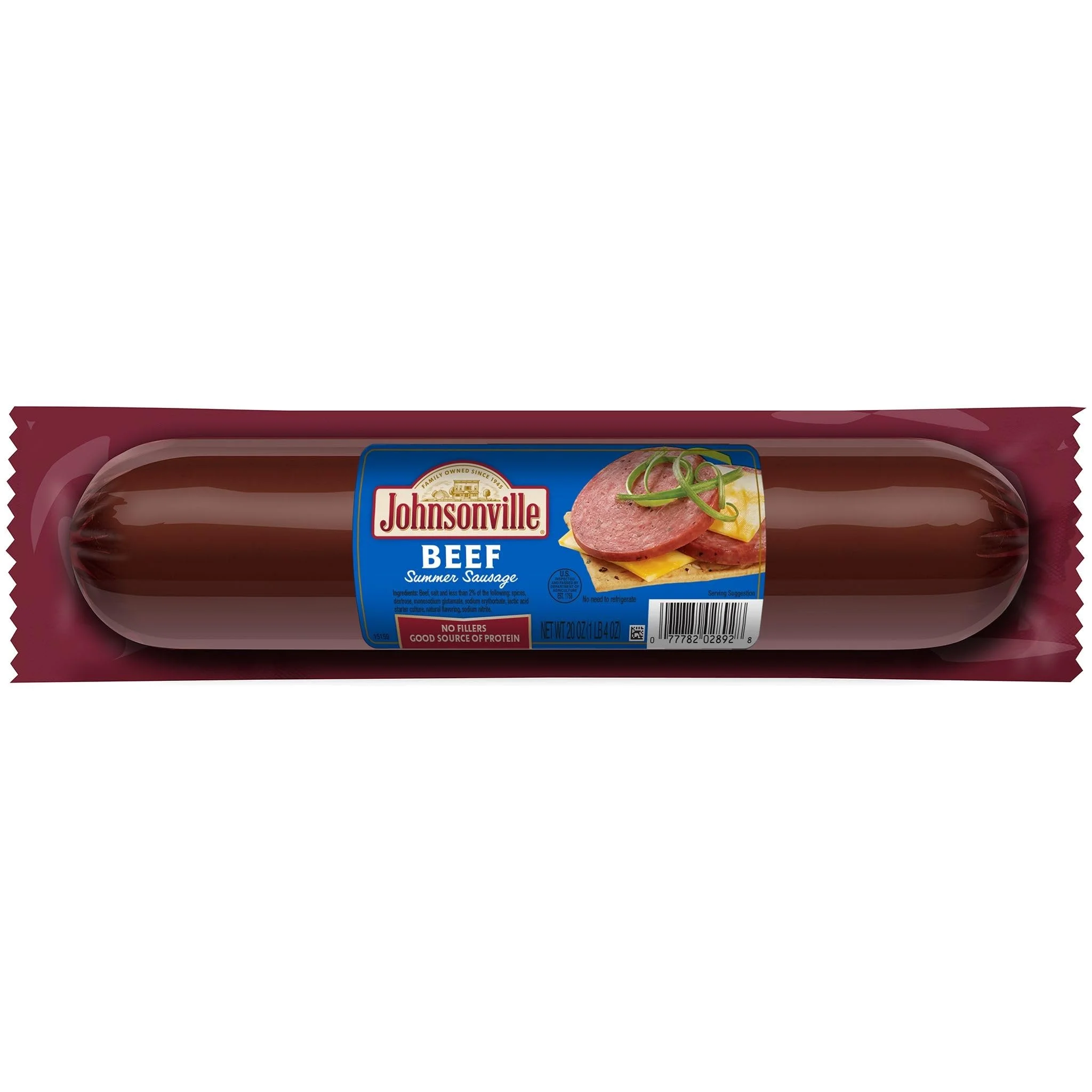 Johnsonville Beef Summer Sausage 20oz chub  (101454)