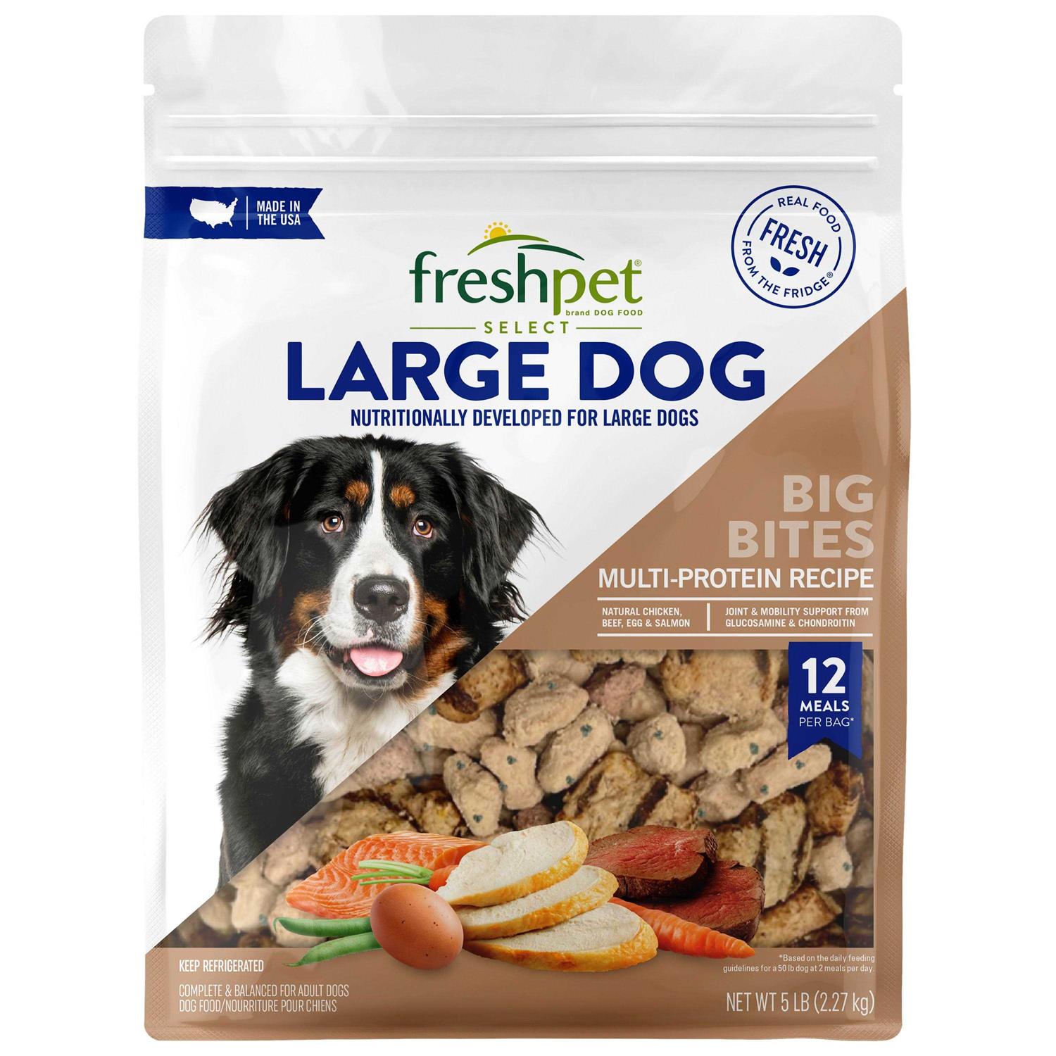 Freshpet Select Big Bites Multi-Protein Recipe Dog Food - Pet Supplies online store