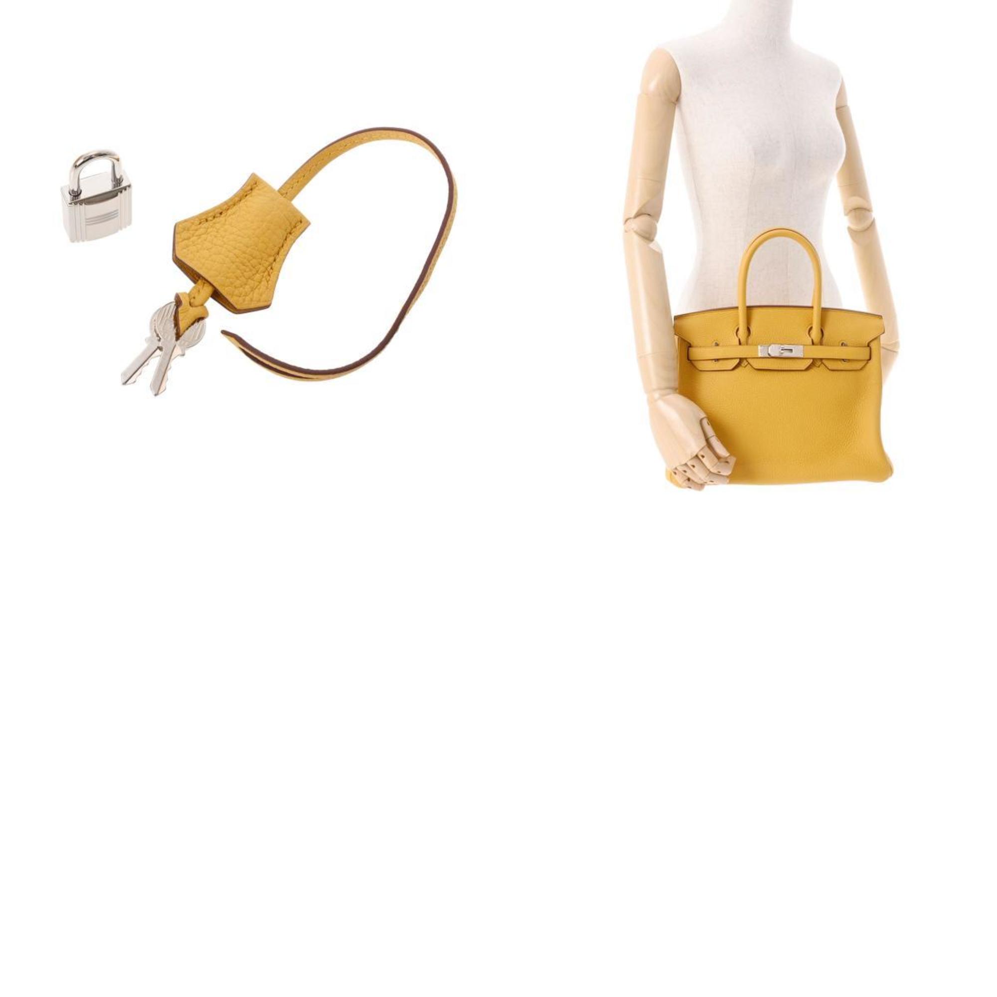 Pre-Owned HERMES Hermes Birkin 30 Jaune Ambre D Engraved (around 2019) Ladies Taurillon Clemence Handbag (Like New)
