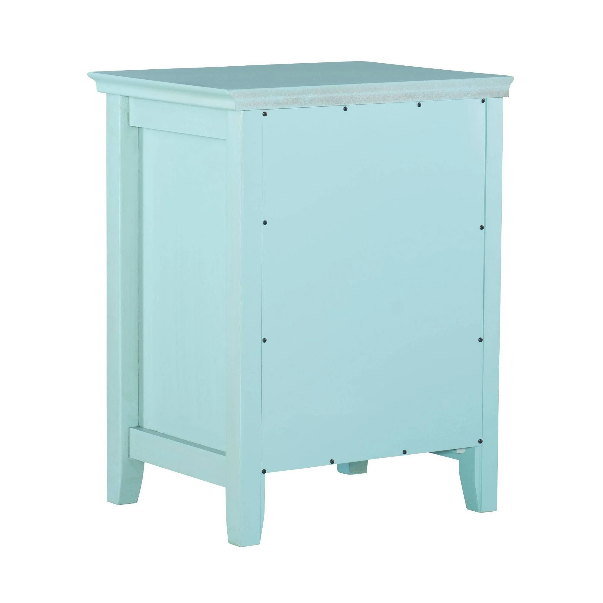 Linon Largo Antique Single Door Cabinet - Turquoise