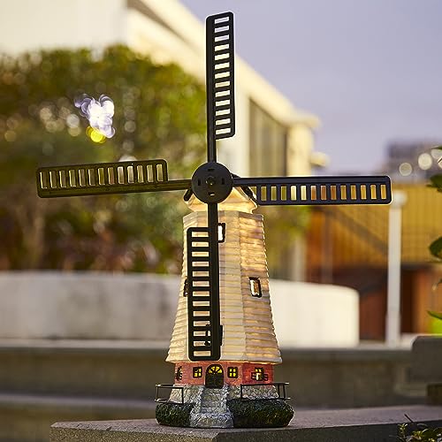 pearlstar Solar Garden Outdoor Windmill Lighthouse - 20