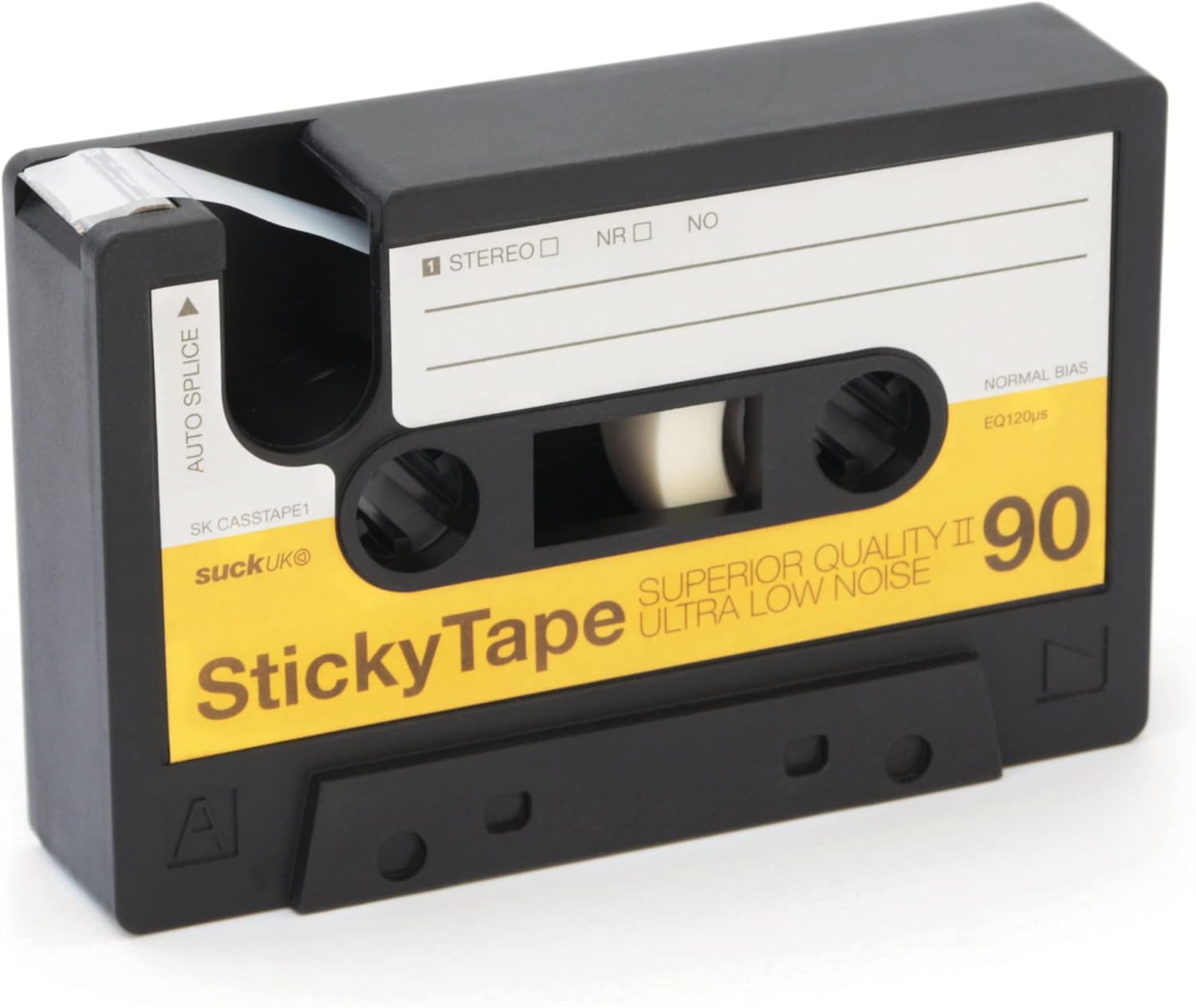 Suck UK Cassette Tape Dispenser | Retro Office Supplies & Desk Accessories | Customizable Office Desk Accessories | Tape Dispensers for Vintage Office Decor | Novelty Tape Holder |