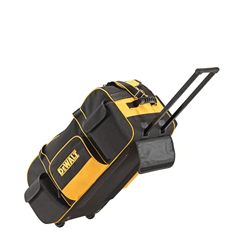 Dewalt DWST1-79210 Duffel Trolley Bag with Wheels, Yellow/Black, Large 26-Inch