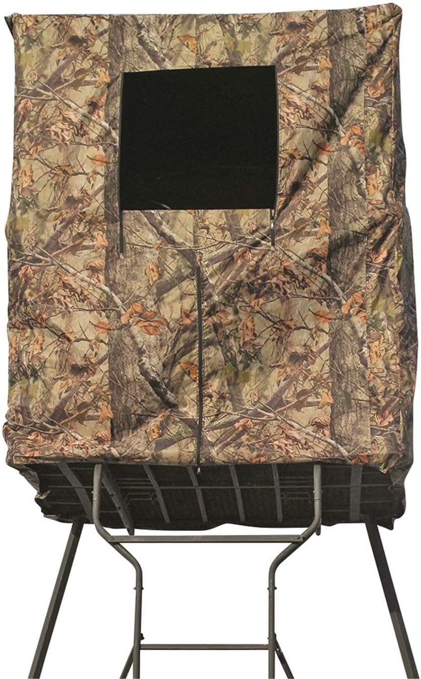 Guide Gear Elevated Deer Hunting Blind, Camo Tent for Tower Stand, 2 Person, Universal