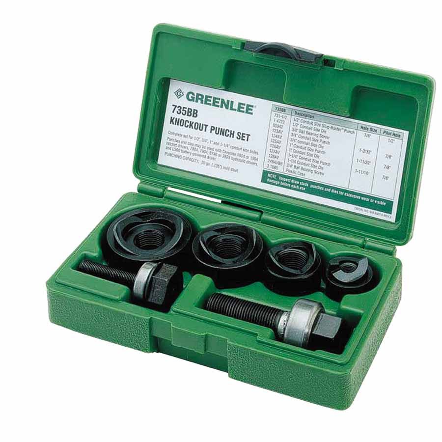Greenlee Round Knockout Punch Kit 735BB
